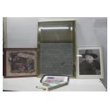 Framed Mirror, Prints, American Style Tray & More