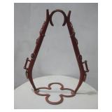 Stand Made From Horse Shoes & Horse Harness See