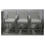 Three Patio Chairs 26' x 24' x 47'