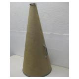 Vtg 1950s Megaphone Fiberboard Steel Rims & Handle