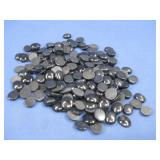 Two Hundred Black Stone Cabochons 8x10mm