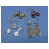Four Assorted S.S. Earrings