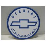 Metal Genuine Chevrolet Sign 11.75'