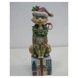 2007 Jim Shore Santa Claws Cat Statue 7'