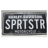Harley-Davidson Sprtstr Motorcycle License Plate
