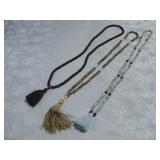 Three Gemstone Bead Necklaces