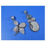 Clover Gemstone Pendant w/ Agate Gemstone See Info