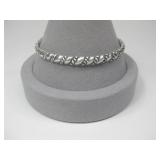 Mexico Vtg Taxco S.S. Bangle Bracelet Hallmarked