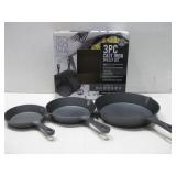 NIOB Sonoma 3pc Cast Iron Skillet Set