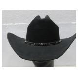 Justin Black Cowboy Hat XX Wool Size 7 1/8