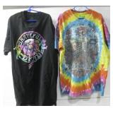 Two Grateful Dead T-Shirts Size Large