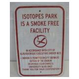 Isotopes Park Smoke Free Sign 12' x 18'