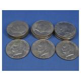 Fifteen Eisenhower Dollar Coins