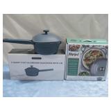 NIB Parini Cast Iron utch Oven & Servappetit Pan