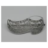 Vtg S.S. Filigree Brooch