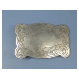 Nickel Silver Chambers Belt Buckle Made In USA