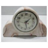 Vtg Sessions Carved Stone Mantle Clock See Info