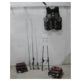 Six New Fishing Poles Shakespeare Zebco See Info