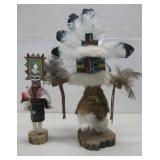 Two Signed Native American Kachina Dolls See Info