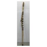 Hand Carved Walking Stick 58.25' Tall