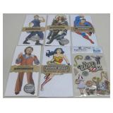 NIP Six Blank Note Cards & Wizard Of Oz Stickers