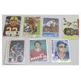 Seven Vtg Sports Cards NFL Football See Info
