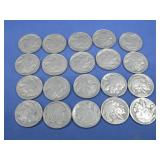 Twenty Buffalo Indian Head Nickels