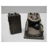 Antique Wooden Battery & Communications Device