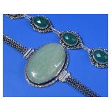 Green Chrysoprase & Green Jadeite Bracelets See