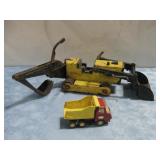 Vtg Tonka 41242 T-6 Backhoe & Dump Trunk