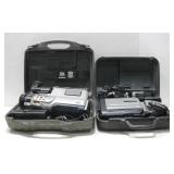 Two Vtg Panasonic VHS Recorders W/Cases See Info