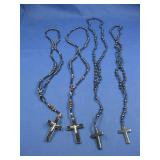 Four Hematite Rosaries