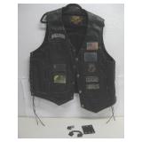 Milwaukee Leather Riding Vest W/Patches See