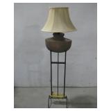 Rustic Style Ceramic & Metal Base Floor Lamp See