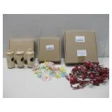 NIP Dried Flower Heads Bird Feeders See Info