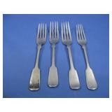Four Silverite W.P. & C2 Dinner Forks