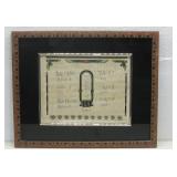Framed Egyptian Paparus Painting W/Names See