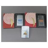Three Zippo Lighters Untested