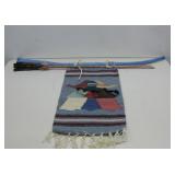 Woven SW Style Rug W/Bow & Arrow See Info