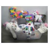 Assorted Unicorn Items, Plush Toys, Headphones