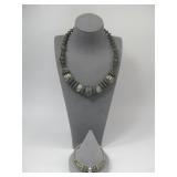 Vtg Tribal Style Necklace Bracelet Set