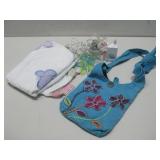 Floral Curtain Butterfly Lights & Purse See Info