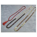 Three Gemstone Bead Necklaces