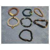 Seven Assorted Bead Bracelets