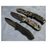 Three Folding Lock Blades Camillus Titanium See