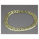 Goldtone Metal Curb Chain Bracelet