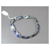 Vtg. Siam Silvertone Bracelet Hallmarked