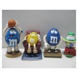 Four Vtg M&M Candy Dispensers Tallest 13.5'