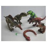 Five Poseable Large Dinosaurs Largest 22'