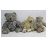 Three Teddy Bears Largest 12' See Info